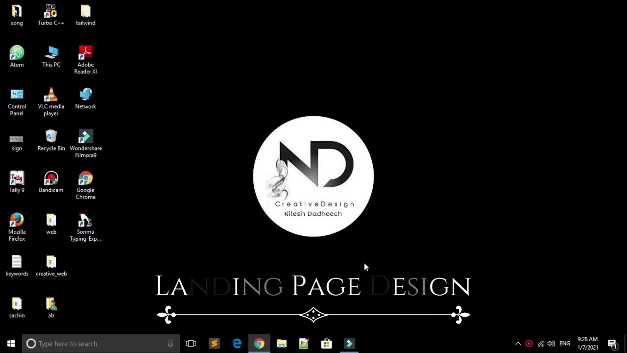 Animated Landing page design using html css in hindi 2021