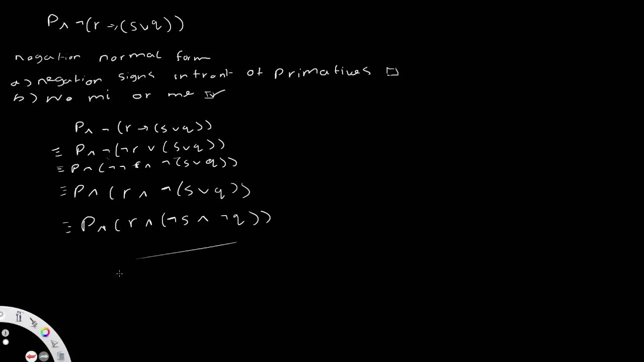 Propositional Logic 9: Negation Normal form problem
