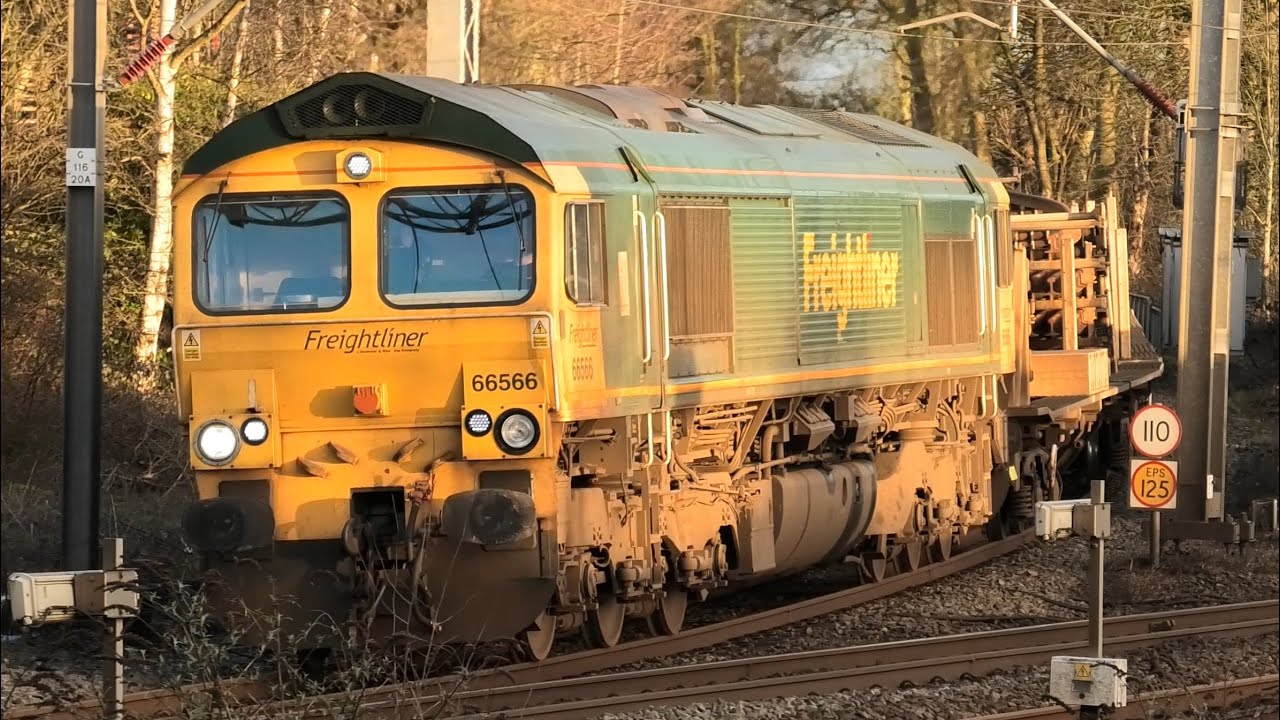 Fantastic Busy Afternoon at Lichfield Trent Valley Fast Trains Freight/Light Locos February 11th 26 