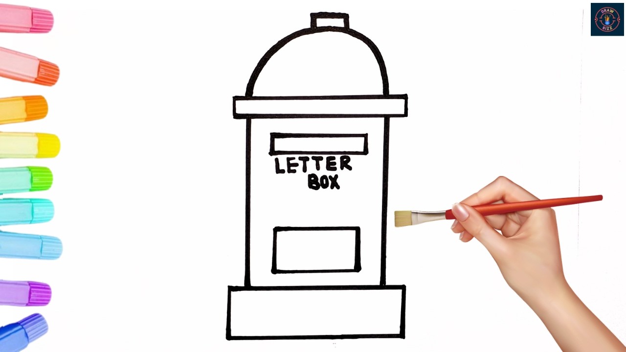 Easy Letter Box Drawing | Step by Step Art Tutorial
