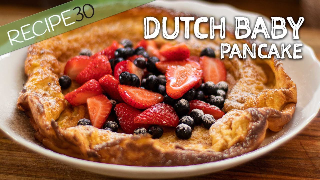 Easy Dutch Baby Pancake with Berries