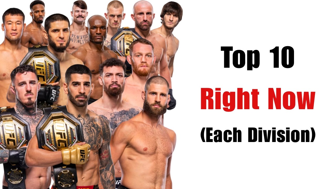 The Top 10 Best UFC Fighters Right NOW In Each Division