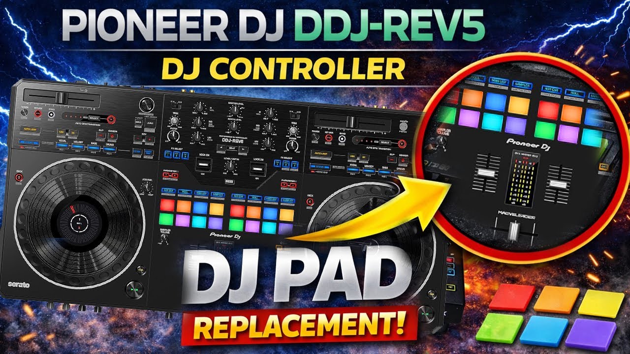 Замена цветного пэда для диджейского пульта Pioneer DJ DDJ-REV5