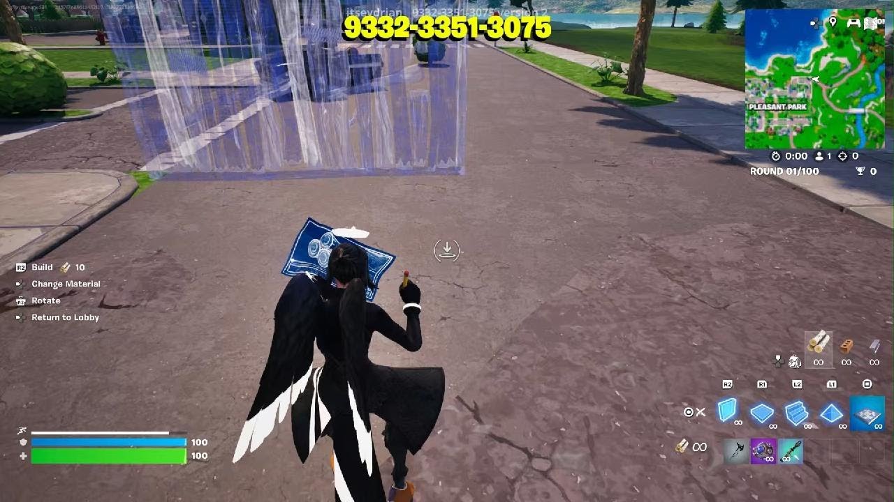 Fortnite building down and a couple tricks