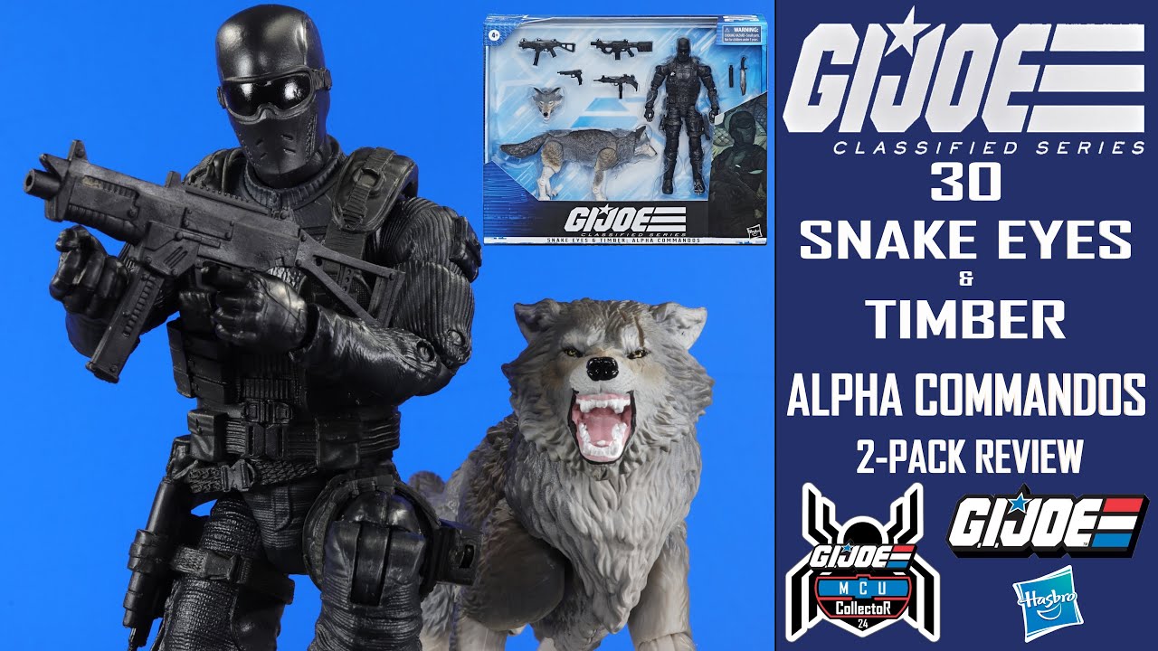 GI Joe Classified Series 30 SNAKE EYES & TIMBER ALPHA COMMANDOS Figure Review