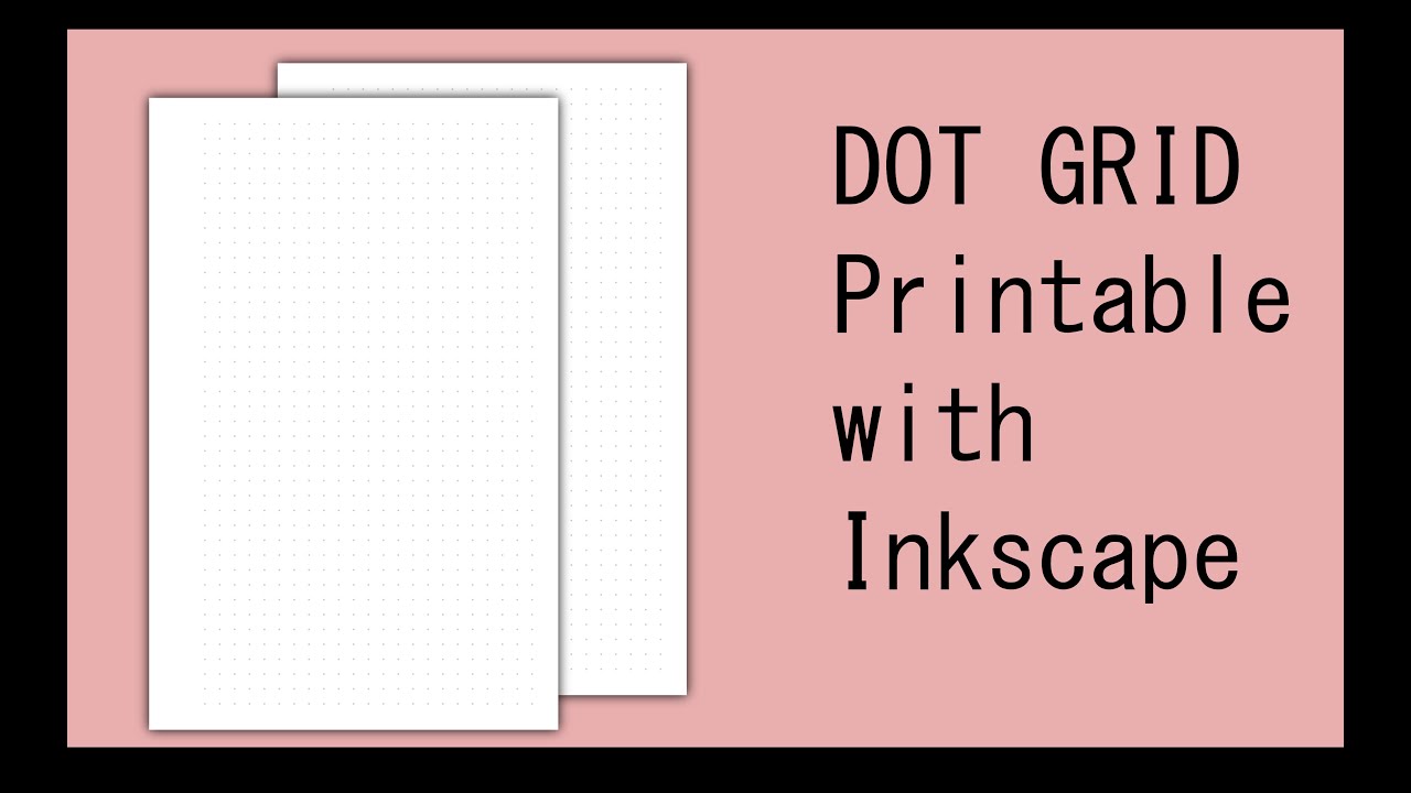 Making FREE dot grid pages with Inkscape