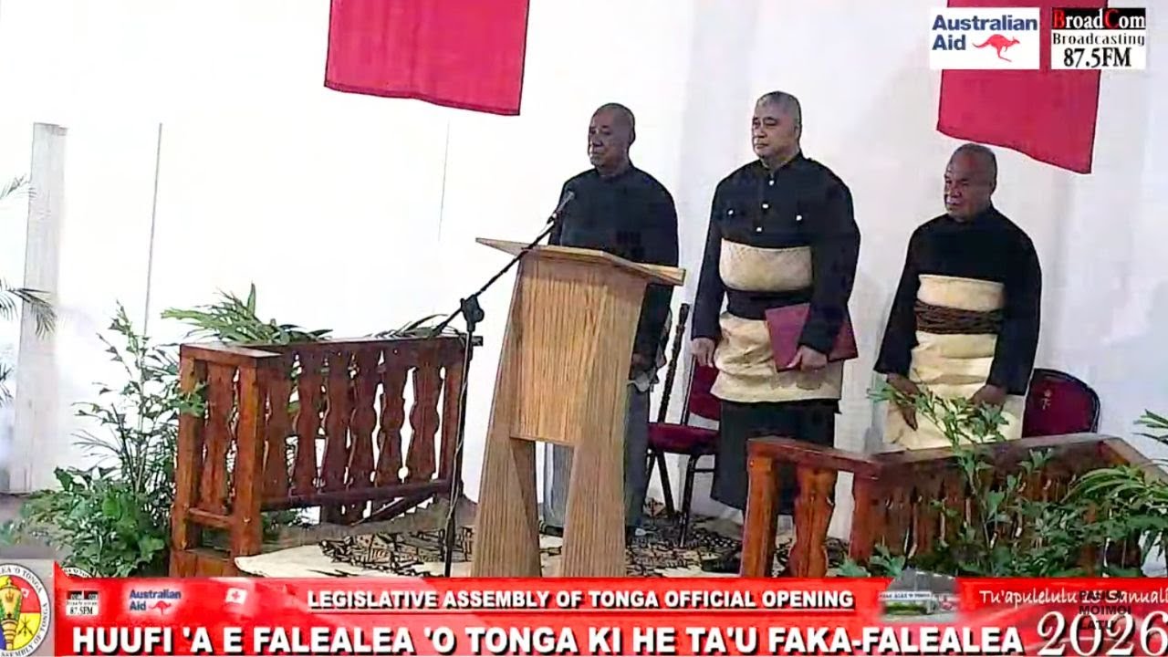 Huufi Fakalotofale Fale Alea 'o Tonga Official Soft Opening of the Legislative Assembly of Tonga