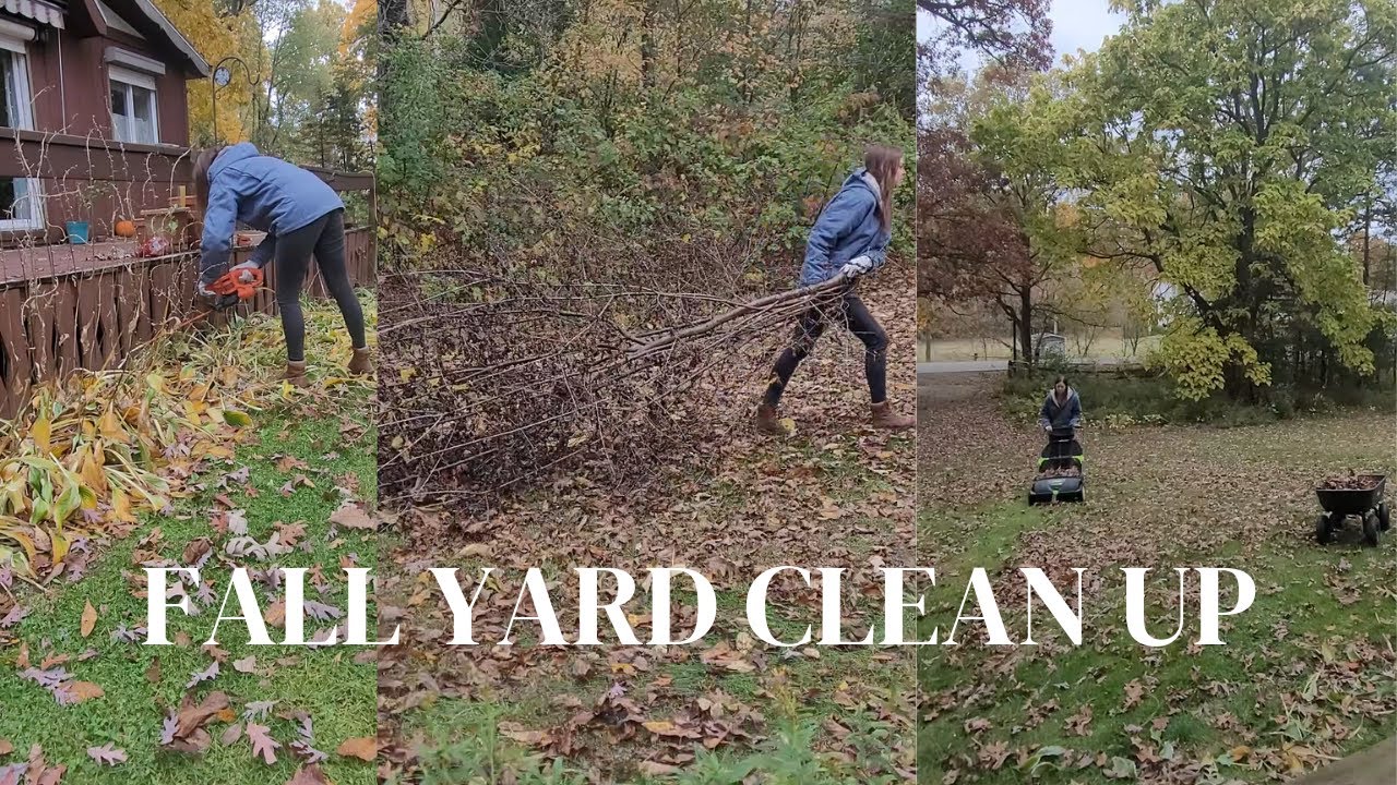 Can I get everything done??? | FALL YARD CLEAN UP