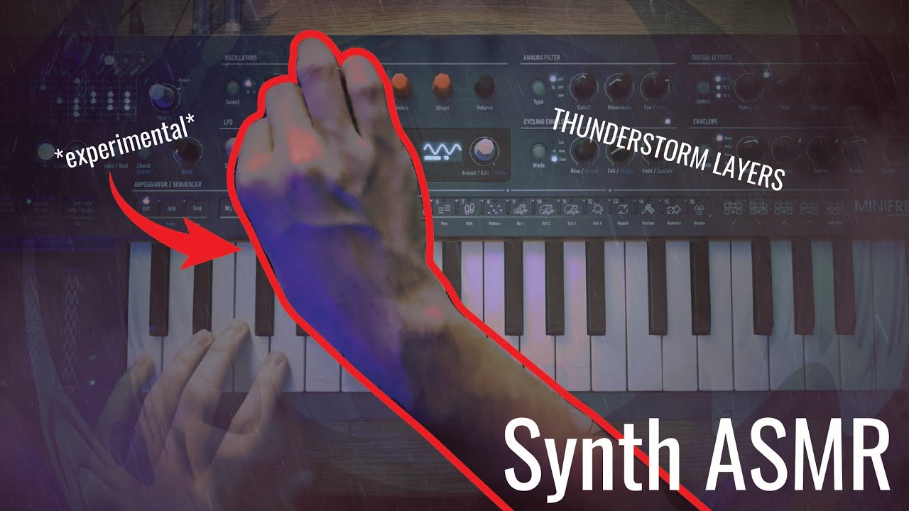 [RELAXING] Playing Moody Synth Music During a Thunderstom for MAX Relaxation