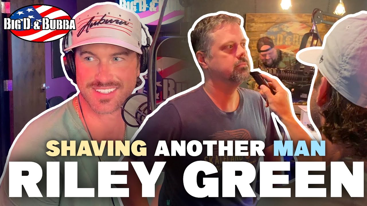Riley Green Shaves Another Man's Mustache Off...