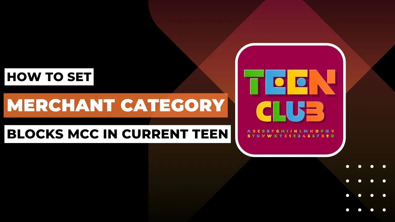 Как настроить блокировку категорий продавцов MCC в текущей версии Teen!