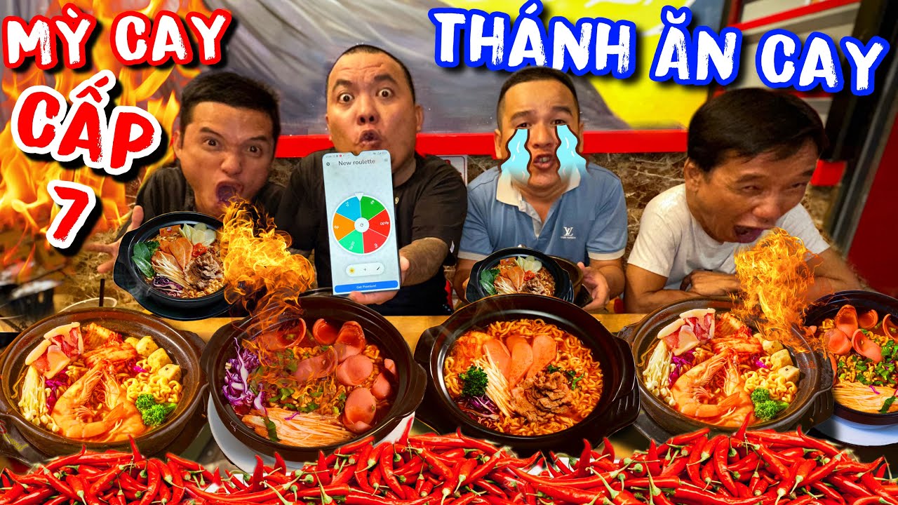 Thánh Xàm bỏ đồng ruộng ra ngoài phố tìm vua ăn mì cay cấp 7 | Thử Thách Ăn Cay
