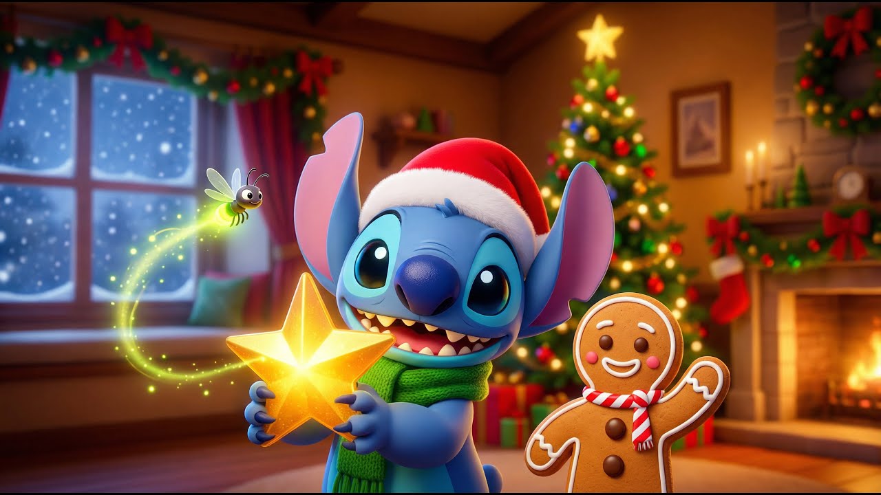 Stitch et Petit Biscuit adorent la magie de No&euml;l 🎄 | Conte en chanson de No&euml;l