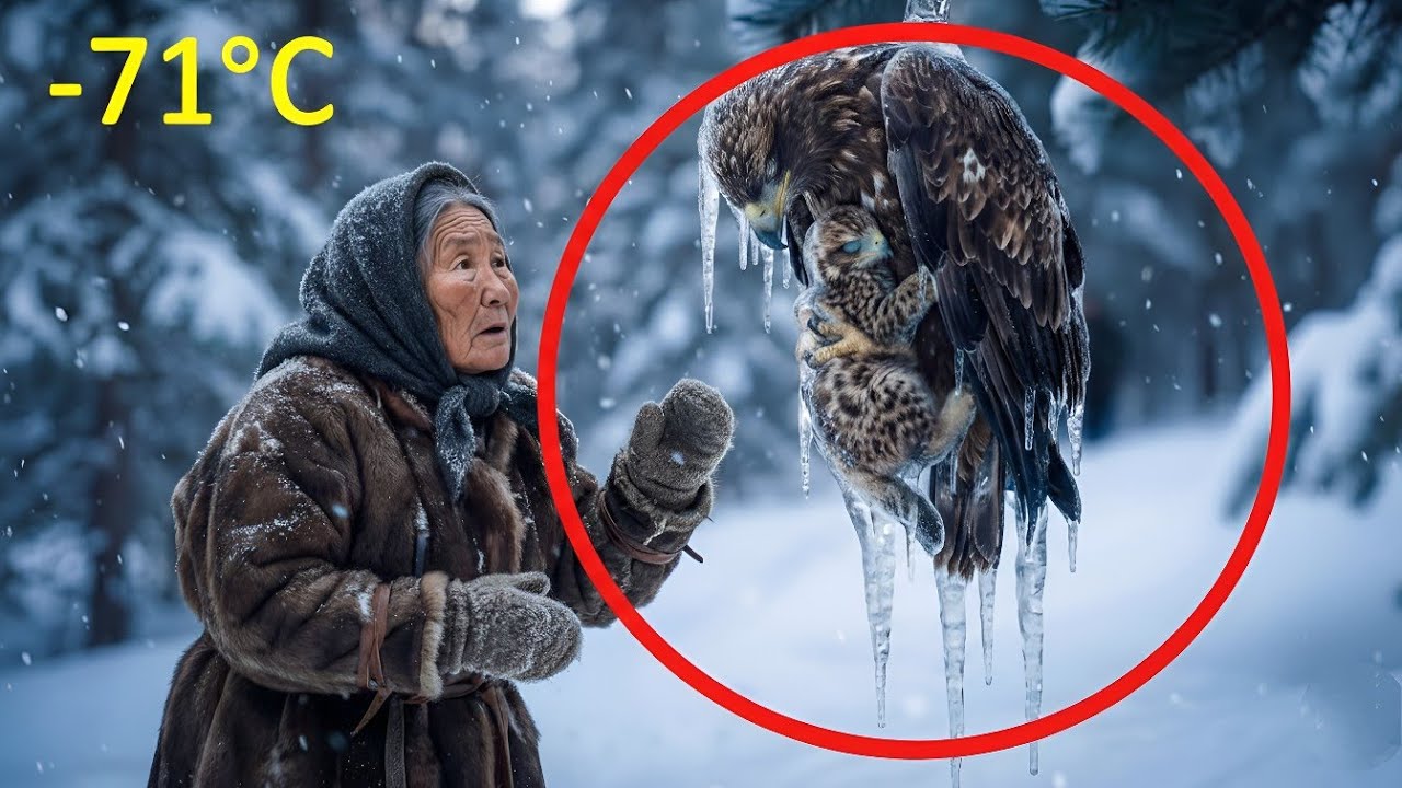 In -71°C Snow, an Old Woman Rescued a Dying Eagle and Her Baby… Then the Impossible Happened