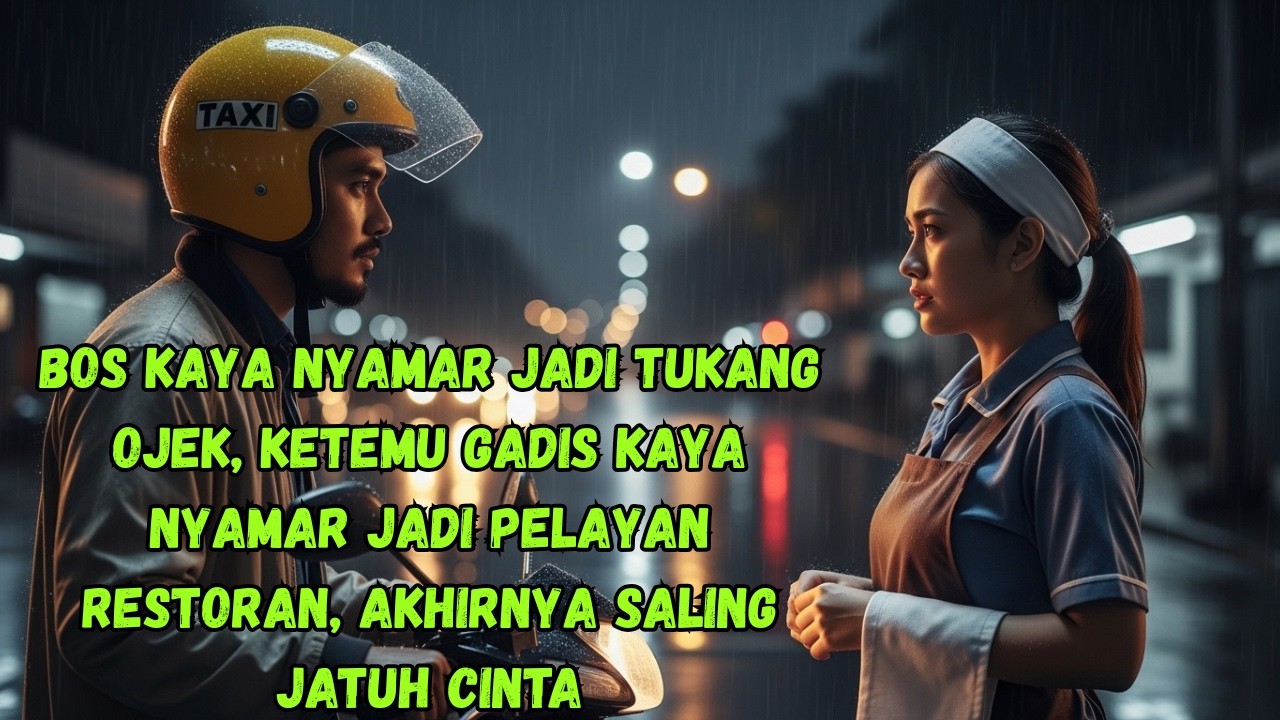 Bos Kaya Nyamar Jadi Tukang Ojek, Ketemu Gadis Kaya Nyamar Jadi Pelayan Restoran, Akhirnya Saling...