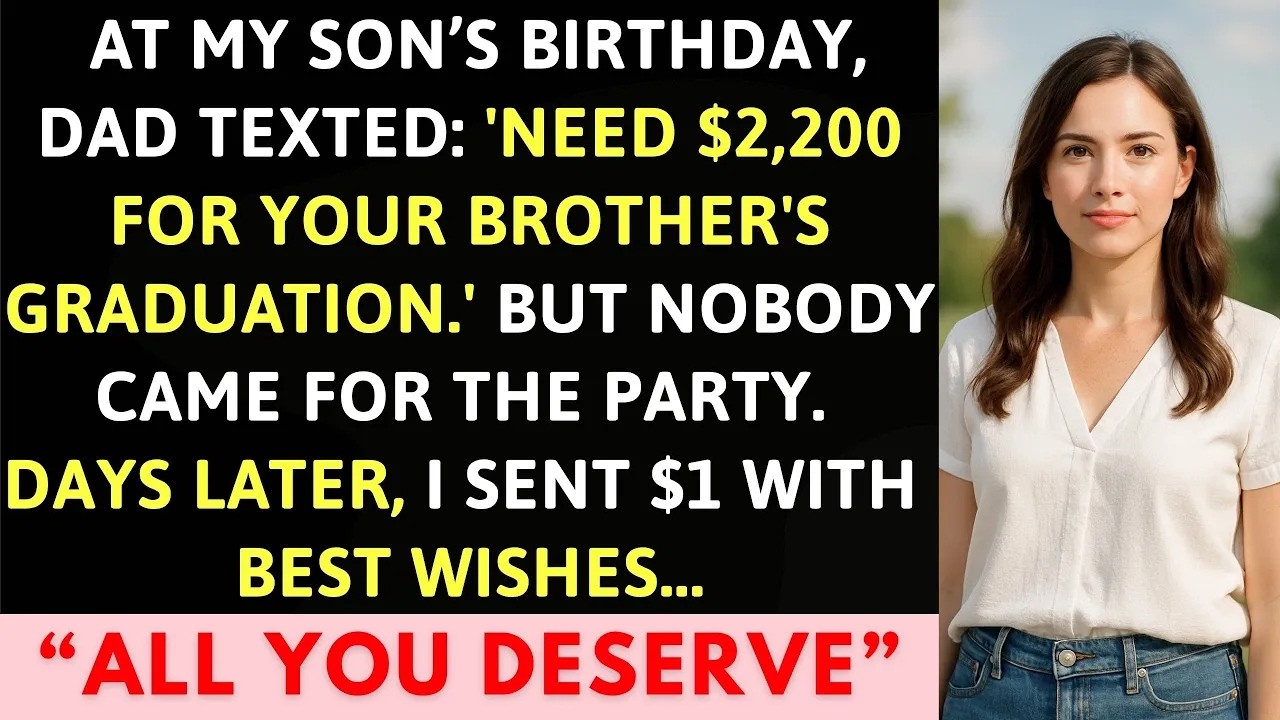 Family Ignored My Son's Birthday Party Then Demanded $2,200 for Brother's Graduation; I Sent $1