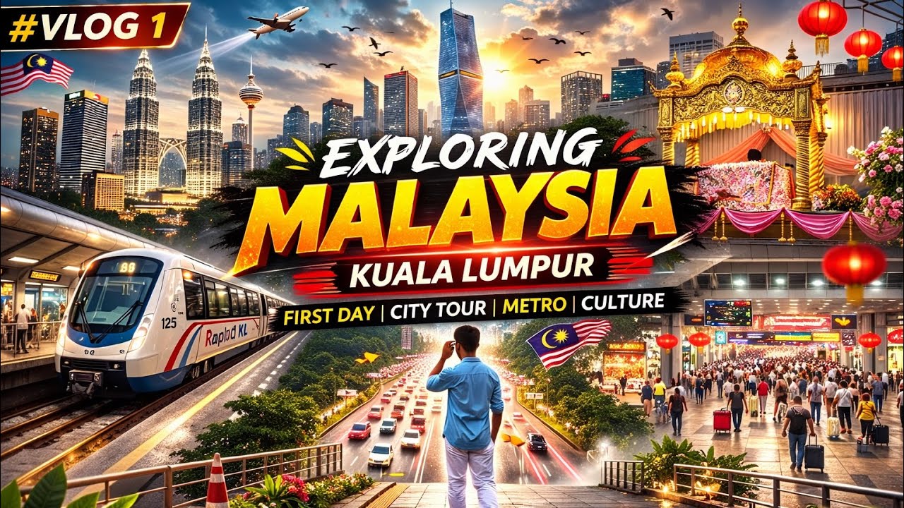 Exploring Malaysia for the First Time! 🇲🇾 | Kuala Lumpur Travel Vlog #1 