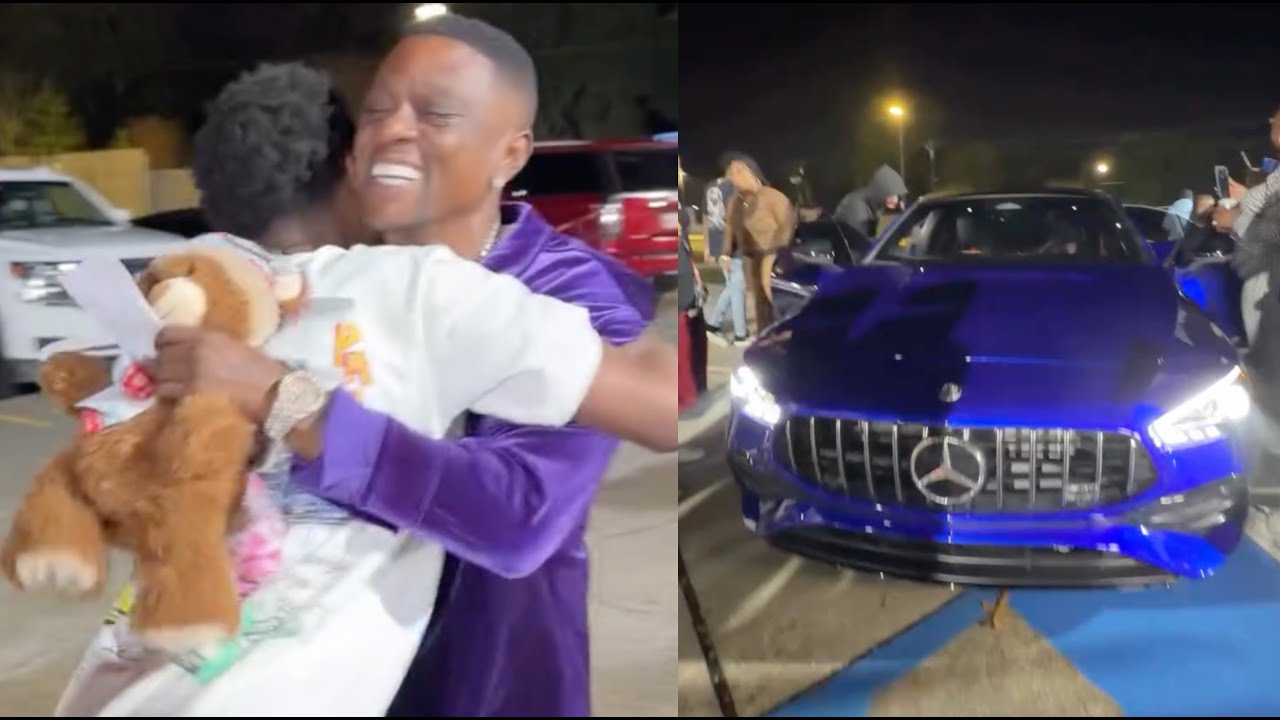 Boosie Surprises Son MJ With A Mercedes AMG & Stack Of Cash For His 16th B-Day 🚘