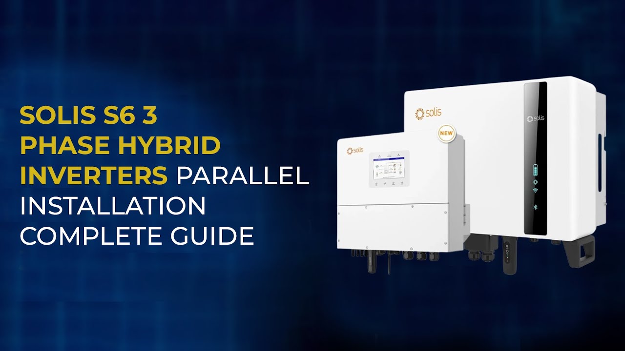 Solis S6 3 Phase Hybrid Inverters Parallel Installation Complete Guide  #solis #invertersparallel