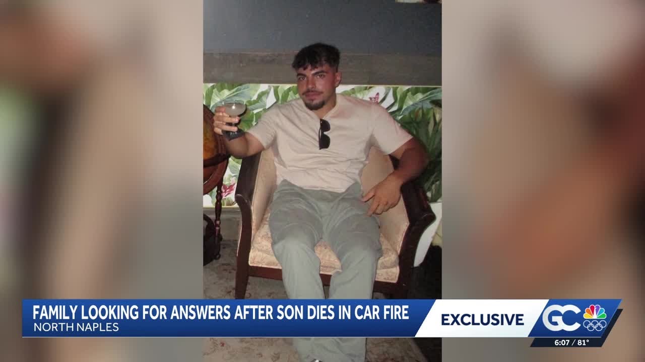 Family seeks answers after 22-year-old man dies in Collier County car fire