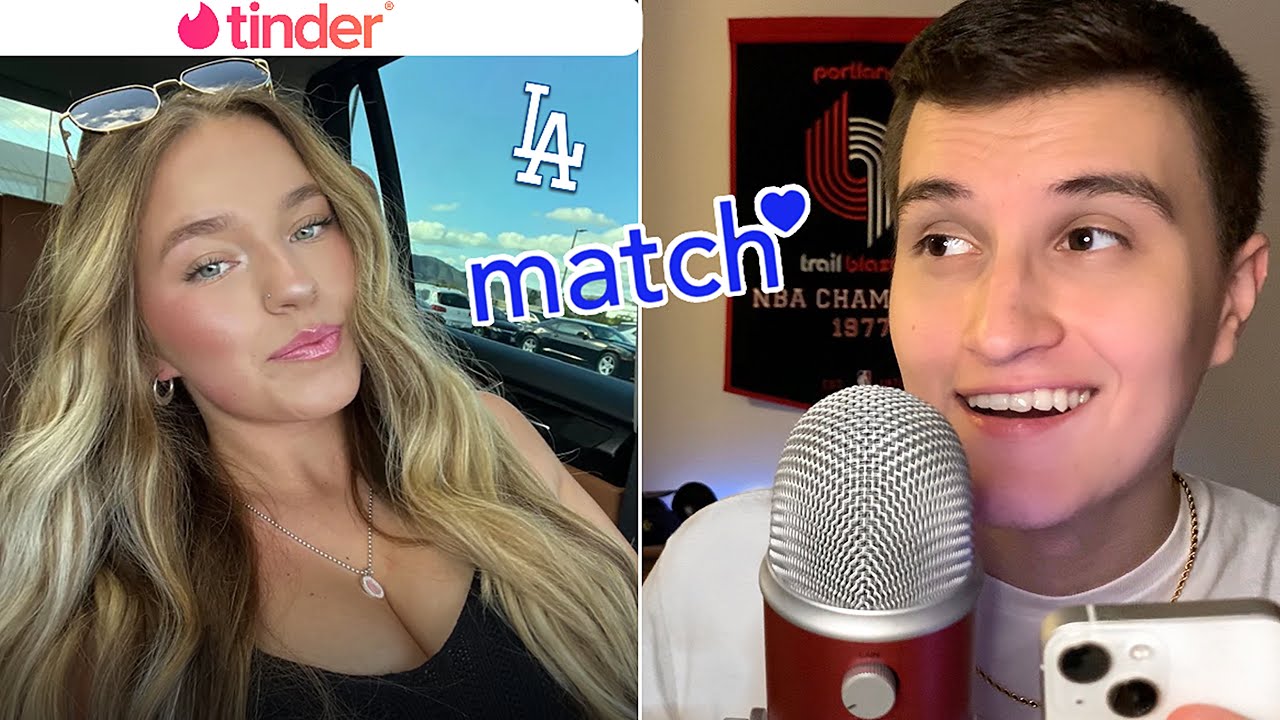 ASMR | Swiping on Tinder 🔥 (LA Edition ☀️)