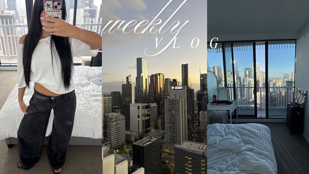 first week living alone in melbourne | weekly vlog, hauls, room tour 