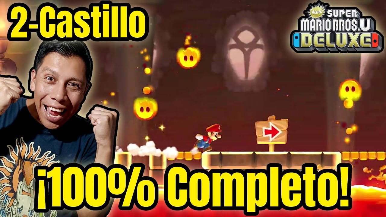 Guía 100% – Todas las Monedas Estrella en 2-Castillo Mundo 2 ⭐ NSMBU Deluxe