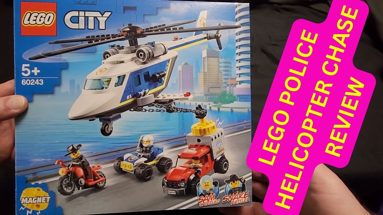 Review of the LEGO Police Helicopter Chase. Let's take a quick look at set #60243..