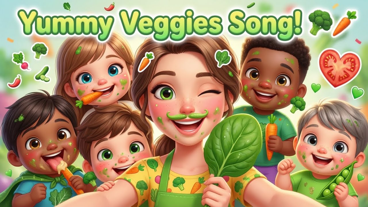 Veggies Song for Kids 🥦🥕 25 Healthy Greens Rhyme | Kale Spinach 2026