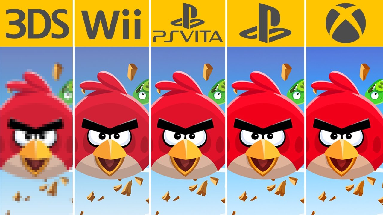 Angry Birds Trilogy (2012) 3DS vs PS3 vs Xbox 360 vs Wii vs PS Vita (Which One is Better!)