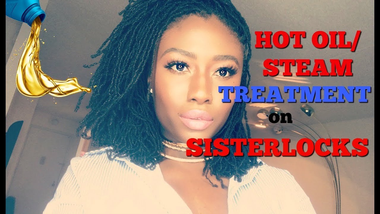 Hot Oil/Steam Treatment on Sisterlocks | Abidemi Komolafe