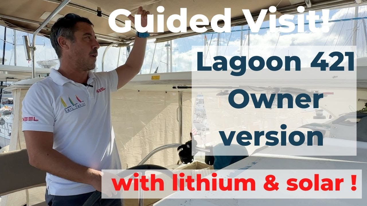 Perfect live aboard catamaran : Lagoon 421 owner version with lithium