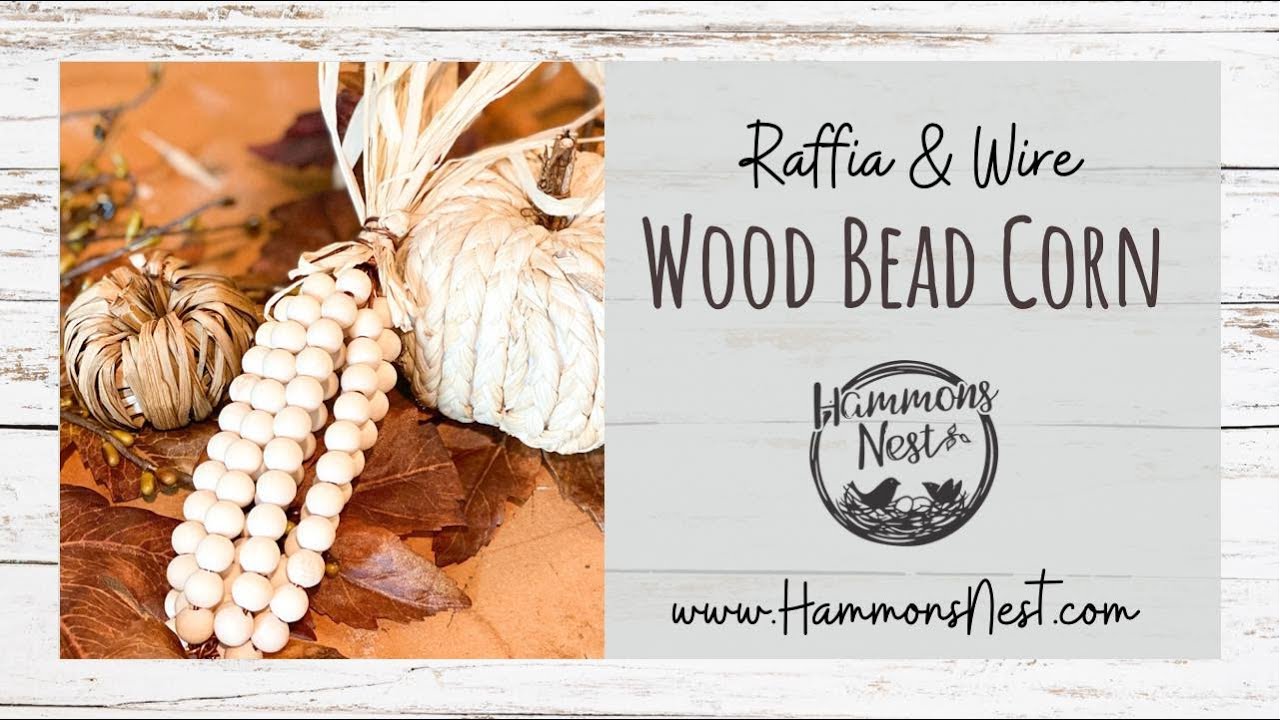 Wooden Bead Corn Decor DIY