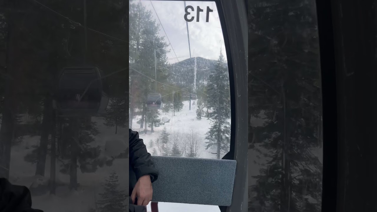 Inside the Gondola Lift at Heavenly Lake Tahoe #shorts #travel #fun
