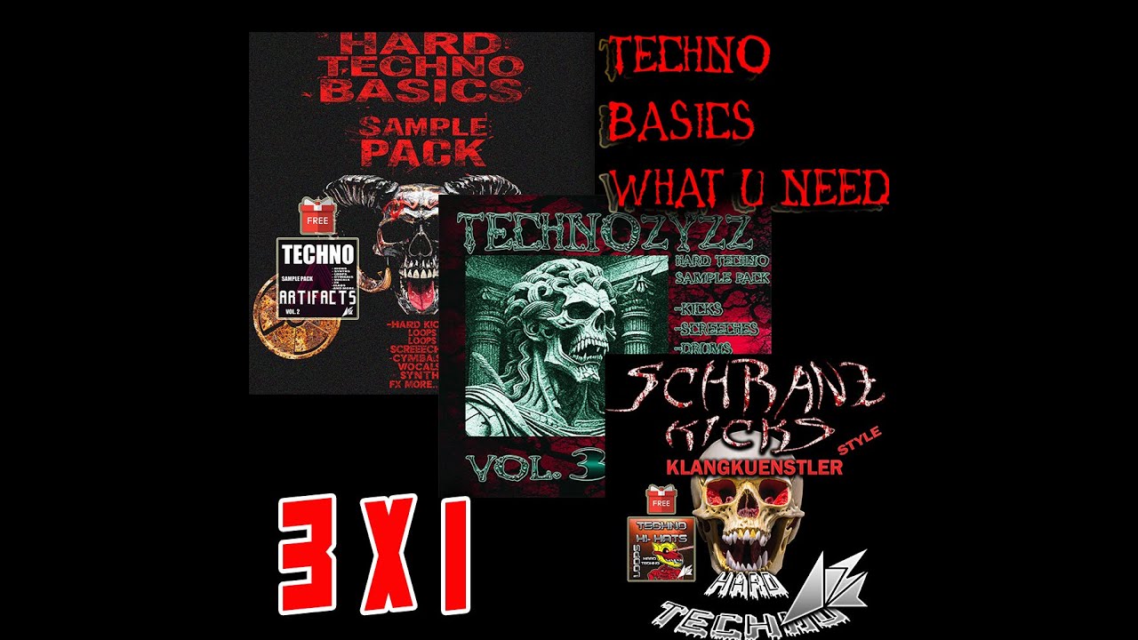 THE 3 TECHNO BASICS – Ultimate Hard Techno Bundle + 2 FREE Gifts