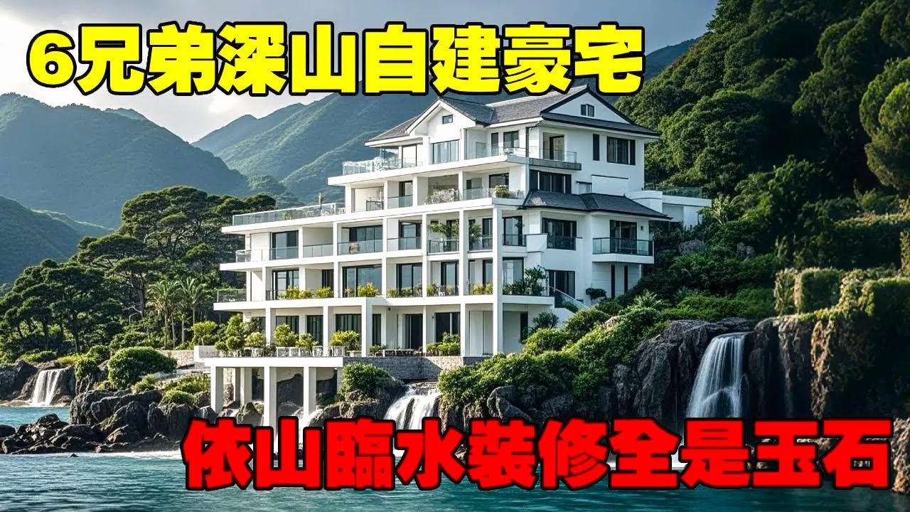 中國農村別墅 丨6兄妹在家建的豪宅 丨依山臨水丨Villas in rural C