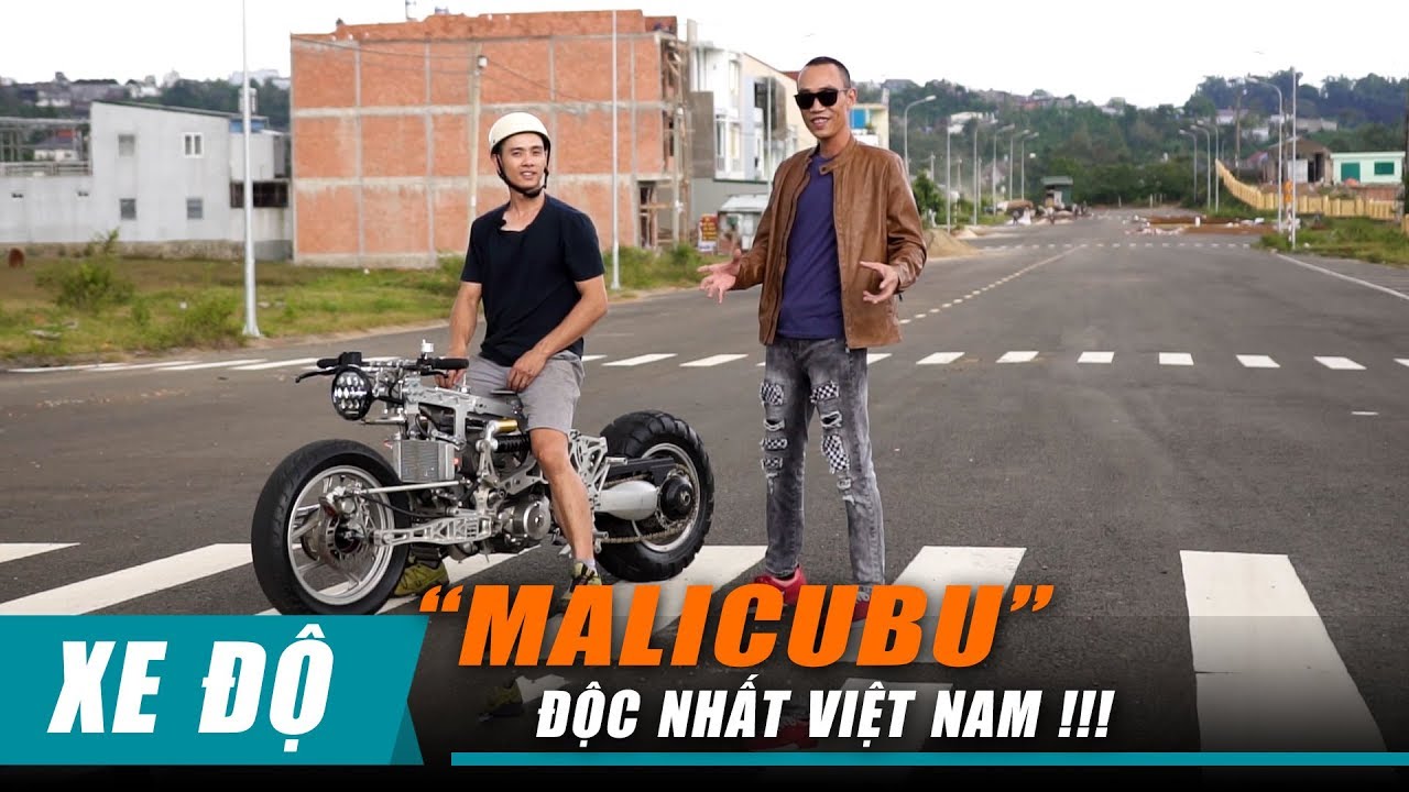 Chàng trai Bảo Lộc sáng tạo mô tô MALICUBU: khung CNC, lái Hub Center Steering cực ĐỘC