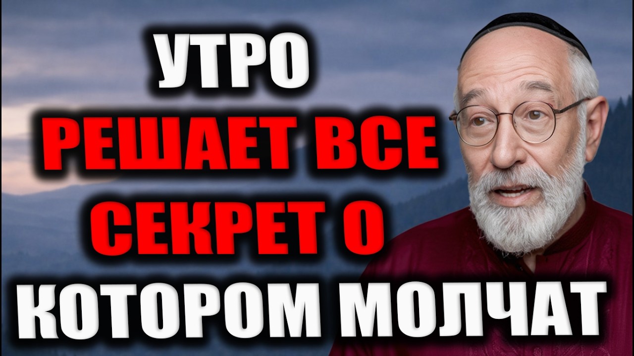 Вот что нужно Делать каждое Утро, чтобы Замедлить Старение! Еврейская мудрость