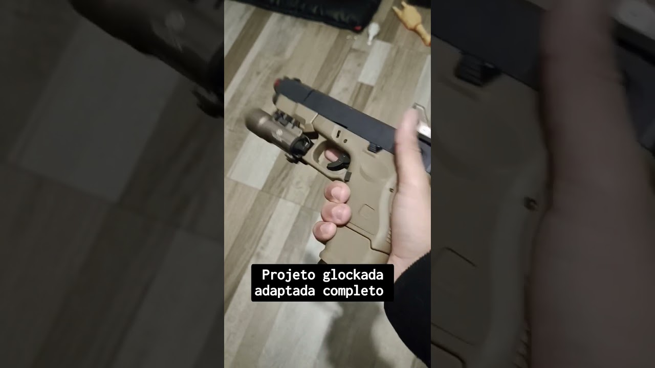 A Glockada t&aacute; Adaptada #airsoft #airsoftbrasil #milsim #glock #warzone #r6 #csgo #militar  #armas