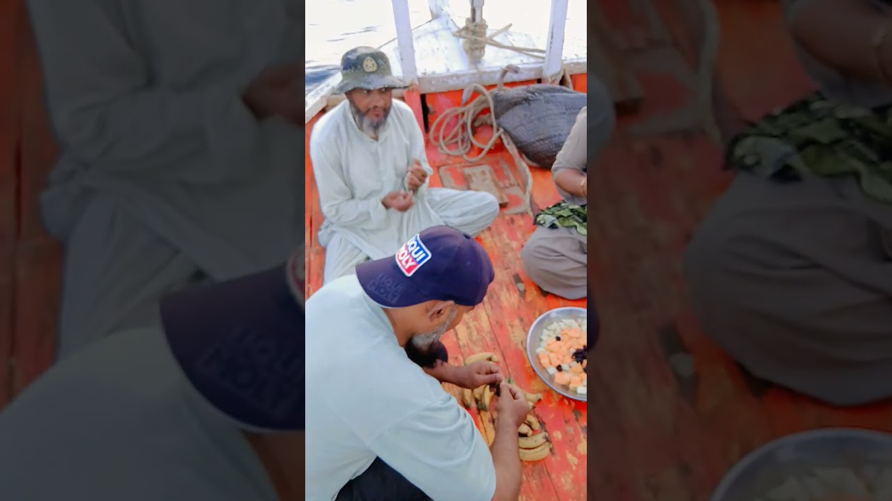 iftar at sea of Charna Island #love #ramadan #youtubeshorts