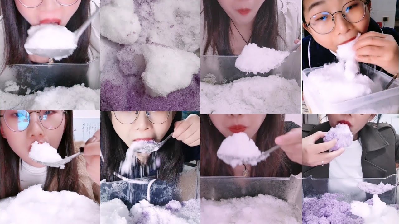 [BitesOnly] || Only Her Squeaky Crunchy Powdery Bites || Purple & White Ice Bites ||