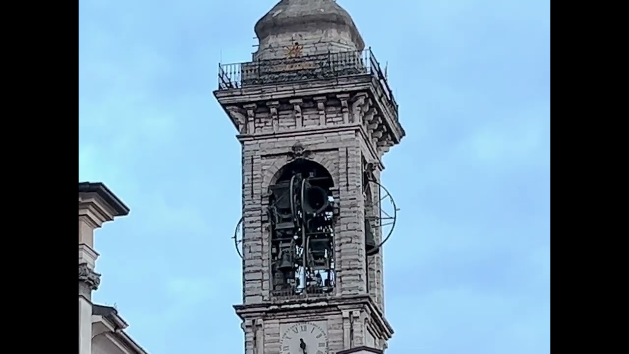 Campane di Almenno San Salvatore (Bg) concerto solenne a 5 campane 🔔 