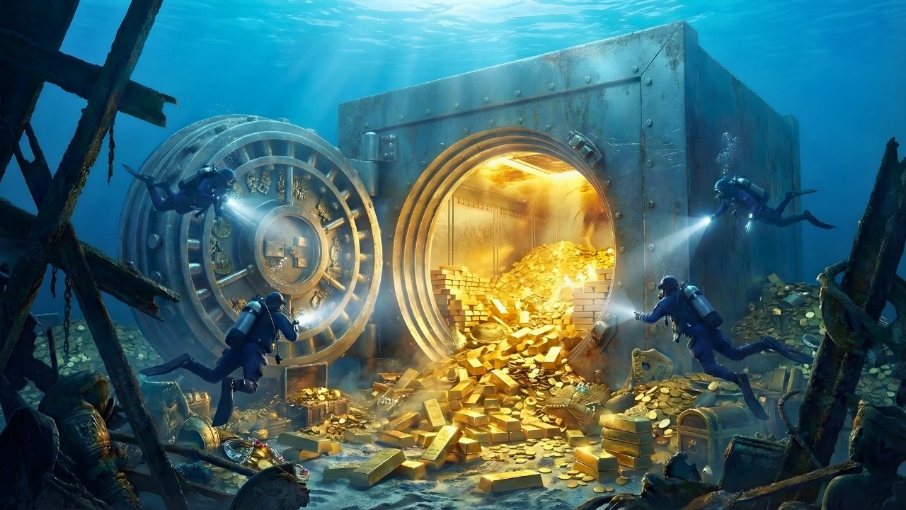 $5,000,000,000 Treasure Vault Found 1400 Meters at the Bottom of the Ocean (Real Deep-Sea Discovery)