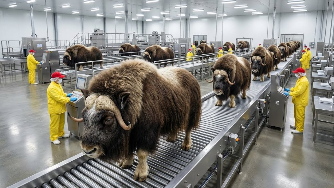 Inside the Ovibos Moschatus Factory: From Raw Wool to Cold Zone Jackets (Full Process)