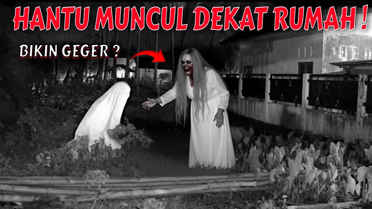 SERAM ‼️ GEGER! HANTU MUNCUL DEKAT RUMAH, MERINDING LOKASI KUBURAN ANGKER | EXPERIMENT CCTV