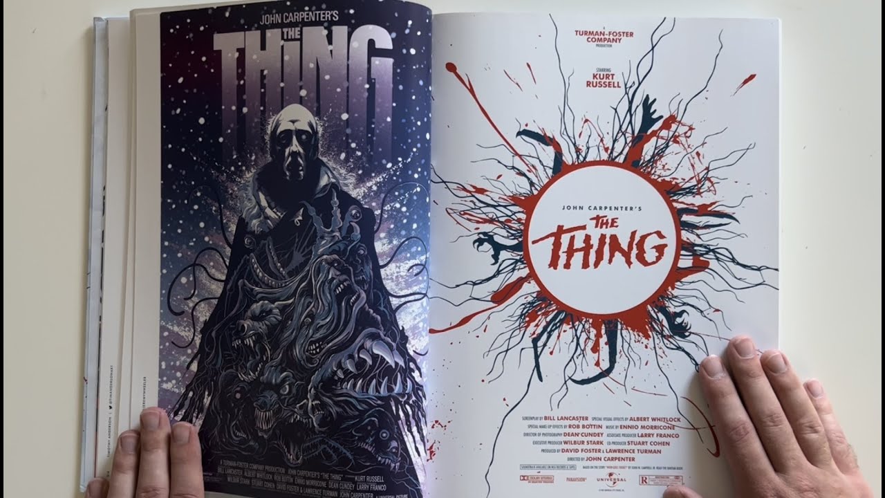 ASMR: The Art of John Carpenter's The Thing Flip Through (Whispered, Tracing, Tapping, Page Turning)