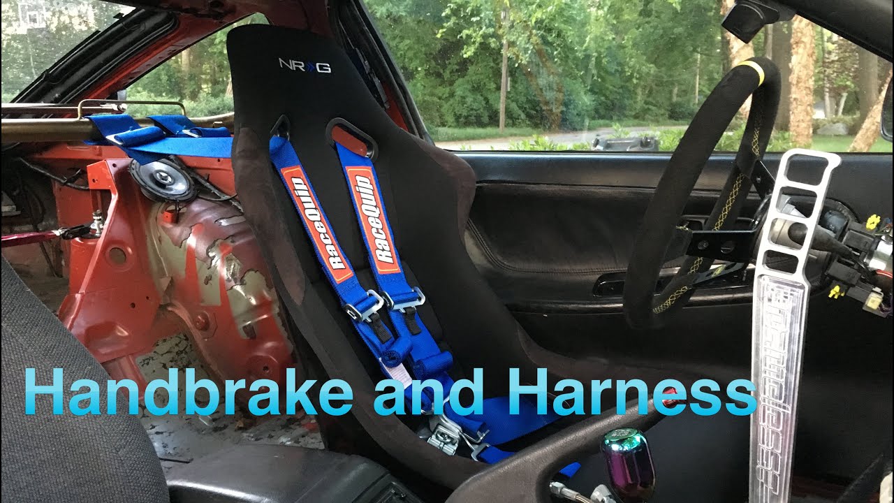 240sx Drift Build Ep. 22 // e brake and 5 Point Harness