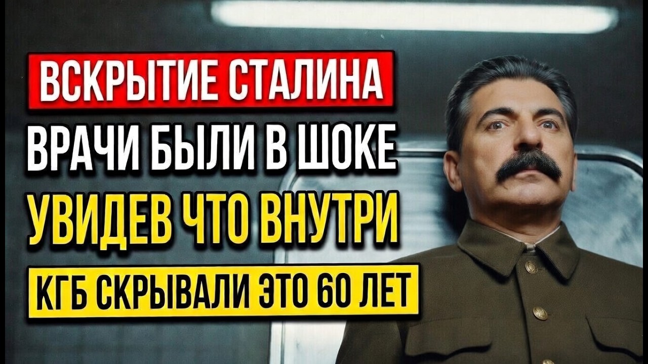 ТАЙНА ВСКРЫТИЯ СТАЛИНА: ВРАЧИ БЫЛИ В ШОКЕ ОТ УВИДЕННОГО ВНУТРИ!