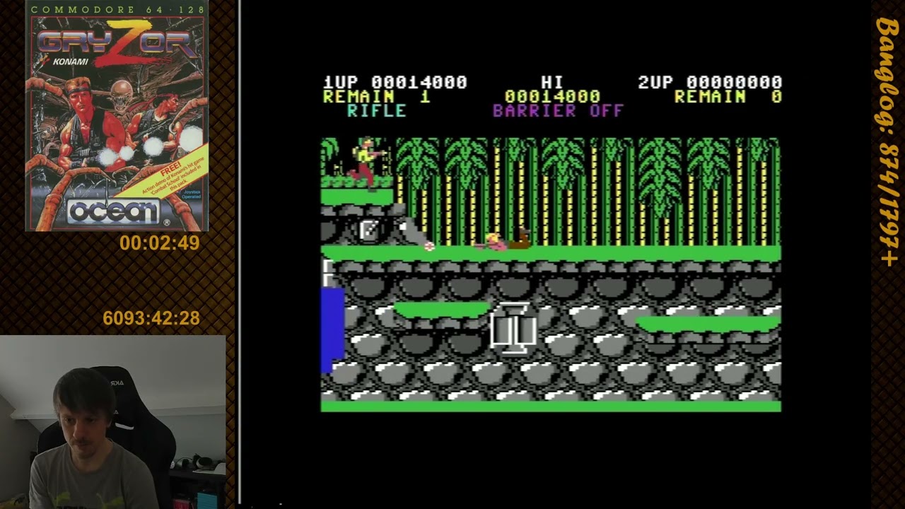 Gryzor (C64) - Full Playthrough