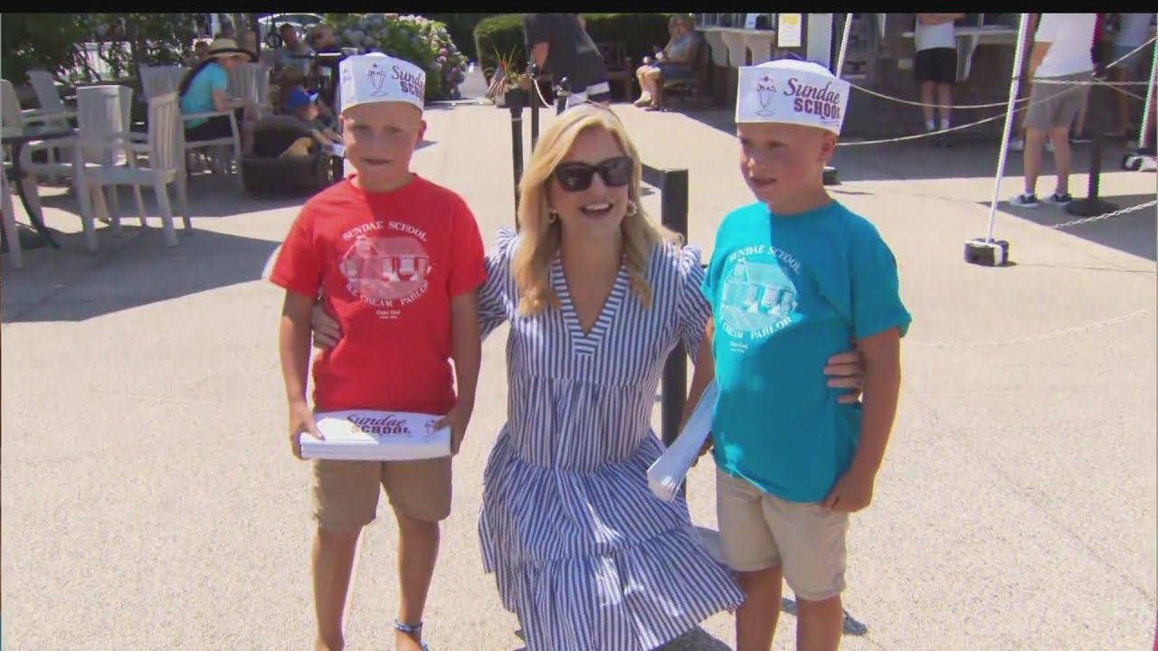 WBZ's Paula Ebben Greets Viewers At Sundae School In Harwich